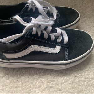 Vans Ward Off The Wall Boys Black/White Shoes Size 1